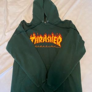 THRASHER green hoodie